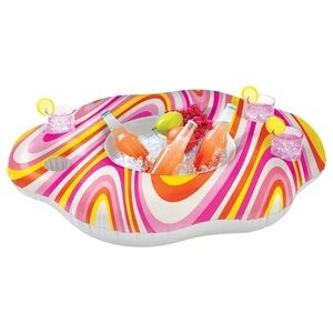 Amscan Throwback Summer Inflatable Cooler 33" x 25" Large Pool Drinks Holder